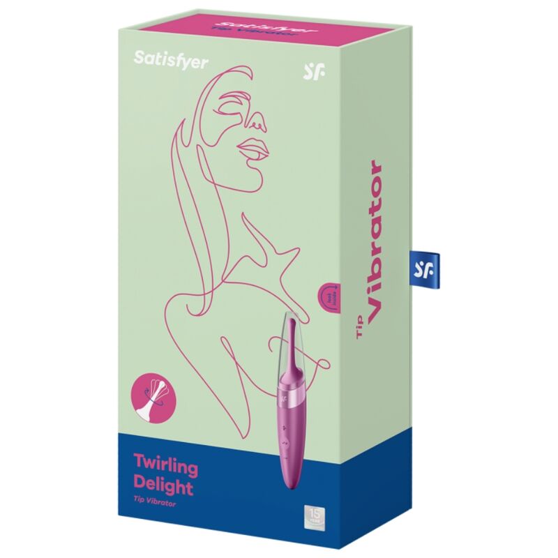 SATISFYER - VIBRATEUR  POINTE DE CLIT TWIRLING DELIGHT VIOLET - Sensualia
