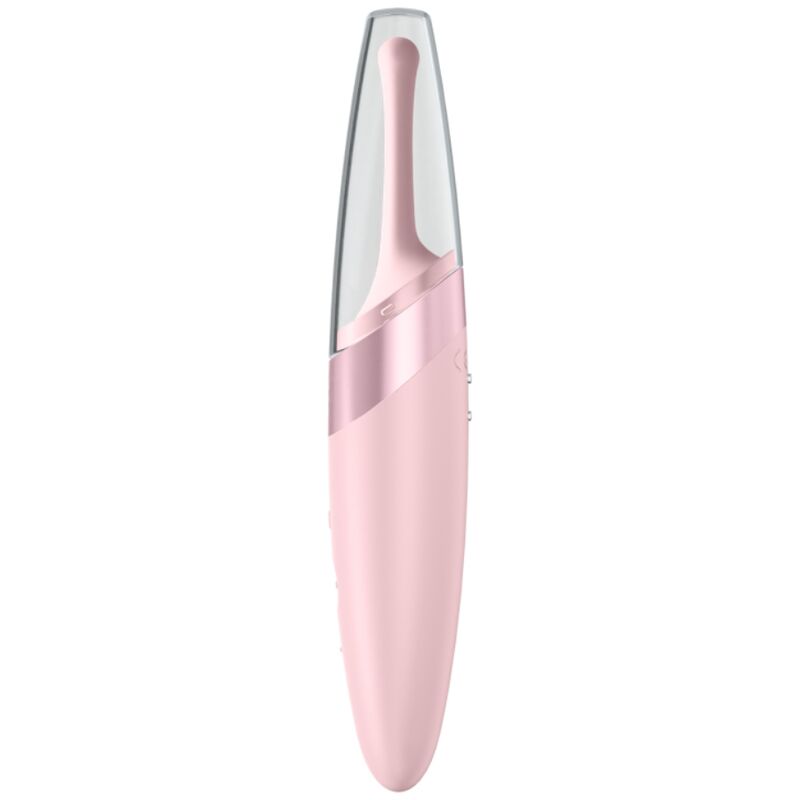 SATISFYER - VIBRATEUR  POINTE DE CLIT TWIRLING DELIGHT ROSE - Sensualia