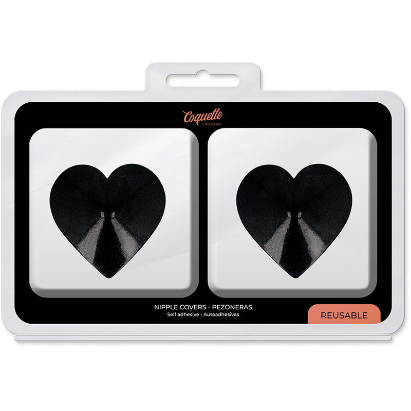 COQUETTE CHIC DESIRE - CACHE-MALIN COEURS NOIR - Sensualia