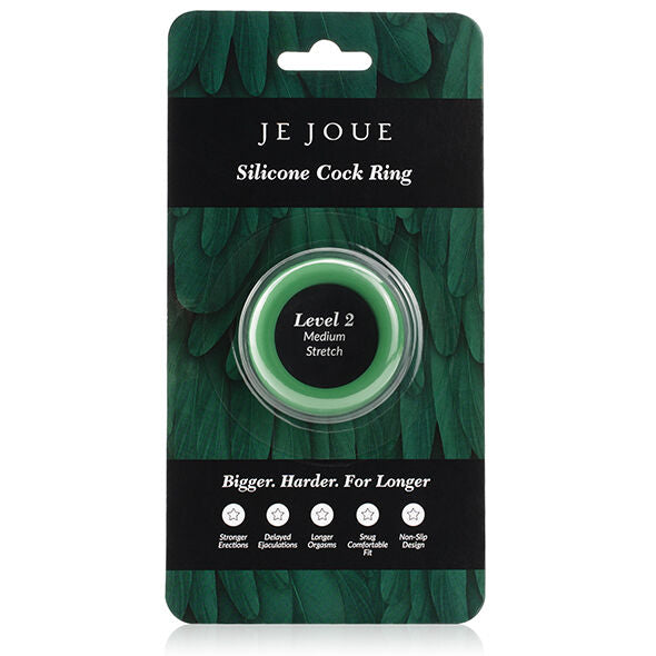 JE JOUE - BAGUE SILICONE VERTE CHOKE MOYEN - Sensualia