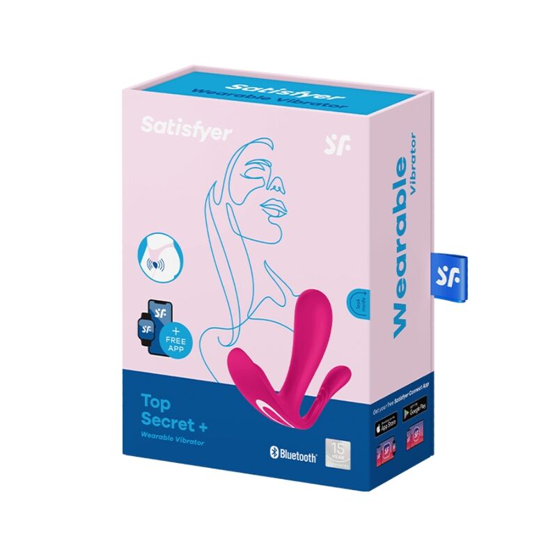 SATISFYER - VIBRATEUR TOP SECRET + ROSE - Sensualia