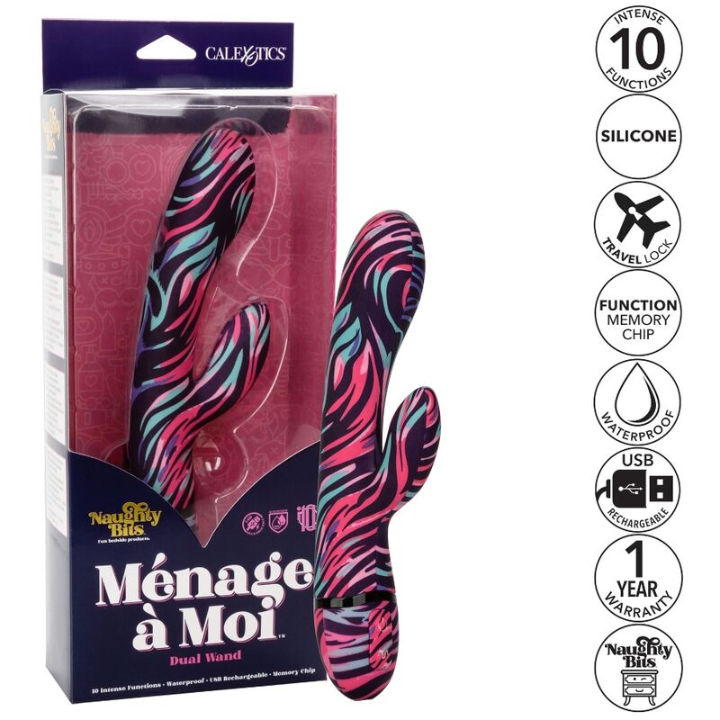 CALEXOTICS - MENAGE A MOI VIBRATEUR DOUBLE BAGUETTE - Sensualia