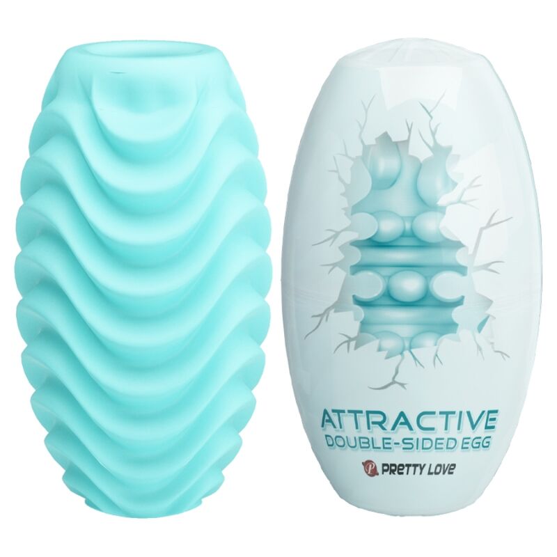 PRETTY LOVE - OEUF MASTURBATEUR DOUBLE FACE TURQUOISE PRETTY LOVE MALE