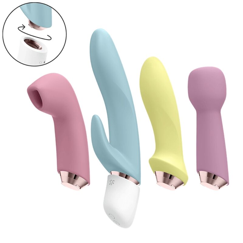 SATISFYER - MARVELOUS FOUR ENSEMBLE VIBRATEUR ET AIR PULSE - Sensualia