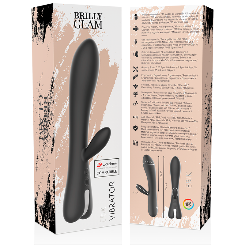 BRILLY GLAM - ERIK VIBRATEUR WATCHME TECHNOLOGIE SANS FIL COMPATIBLE - Sensualia