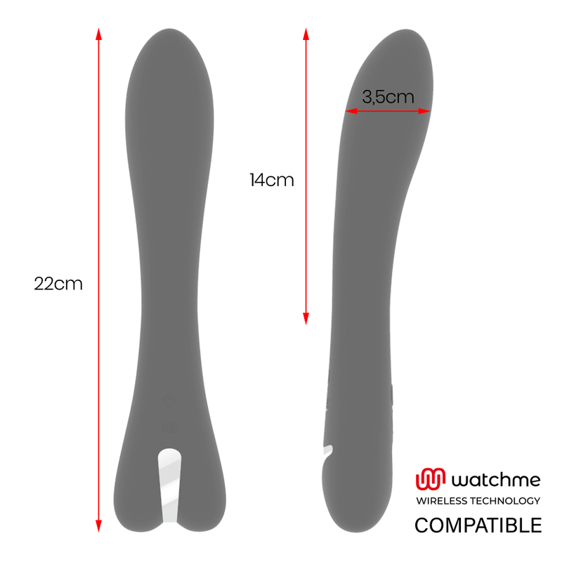 BRILLY GLAM - RYAN VIBRATEUR WATCHME TECHNOLOGIE SANS FIL COMPATIBLE - Sensualia