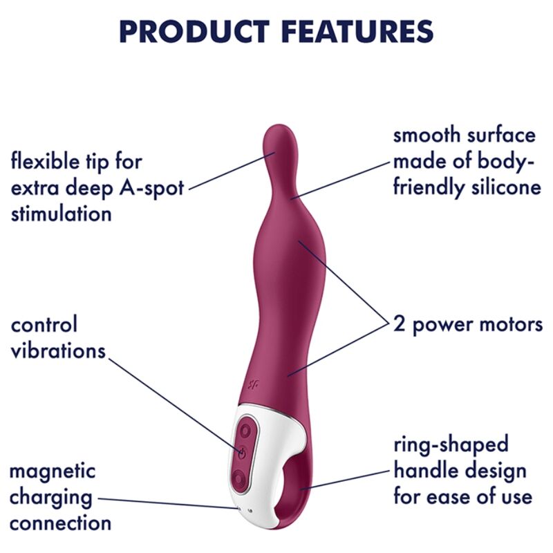 SATISFYER - VIBRATEUR AMAZING 1 ASPOT BAIE - Sensualia