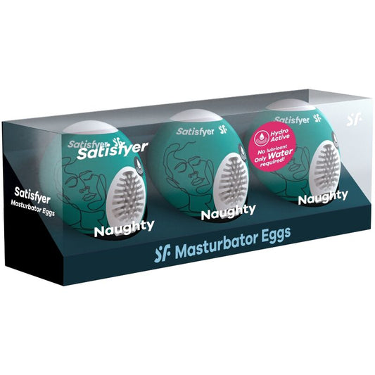 SATISFYER - 3 OEUFS MASTURBATEURS NAUGHTY - Sensualia
