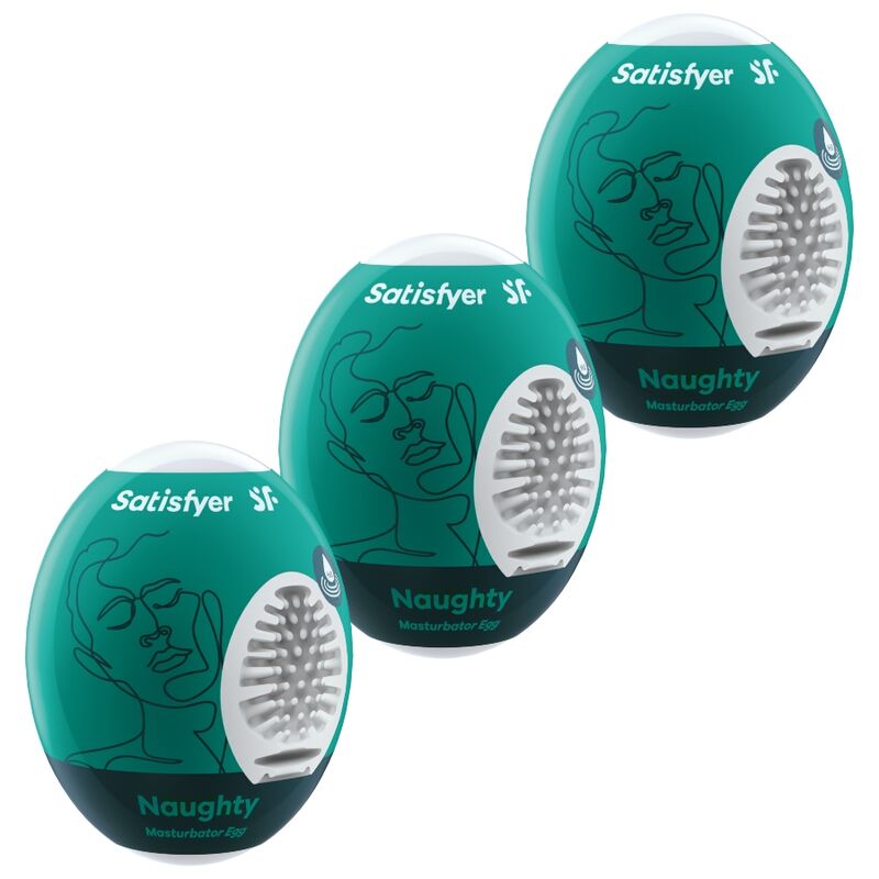 SATISFYER - 3 OEUFS MASTURBATEURS NAUGHTY - Sensualia