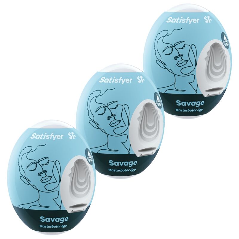 SATISFYER - 3 OEUFS MASTURBATEURS SAVAGE - Sensualia