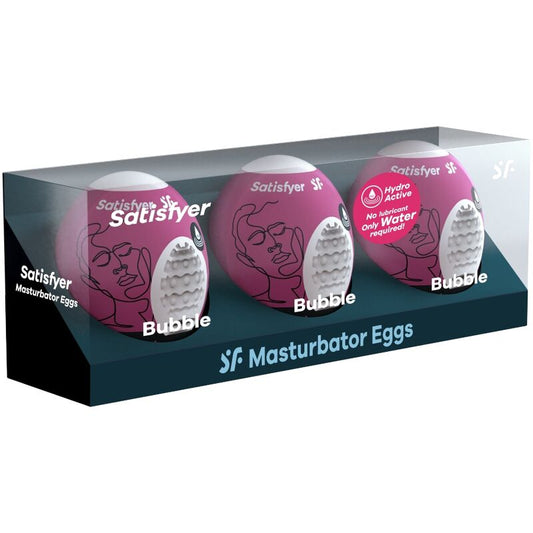 SATISFYER - 3 OEUFS MASTURBATEURS BUBBLE - Sensualia