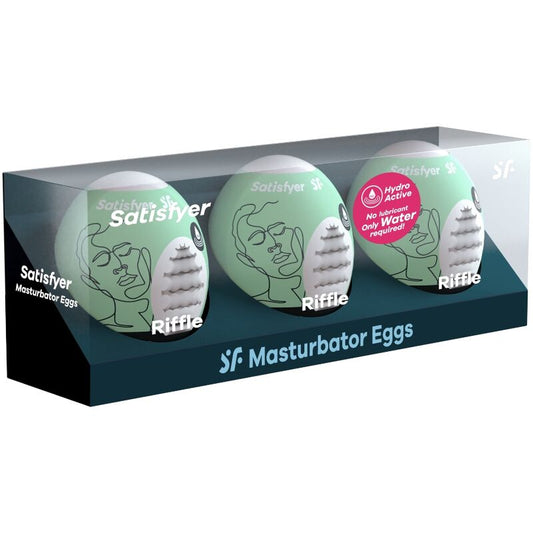 SATISFYER - 3 OEUFS MASTURBATEURS RIFFLE - Sensualia