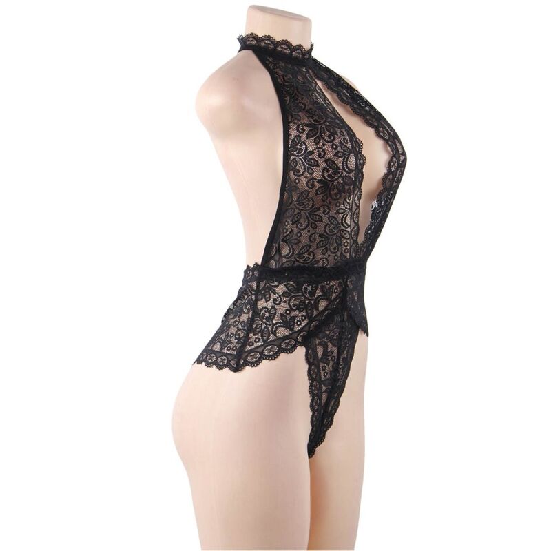 SUBBLIME - TEDDY DENTELLE BONNET OUVERT S/M - Sensualia