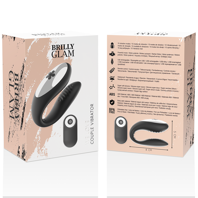 BRILLY GLAM - NOUS AIMONS LES PARTENAIRES TÉLÉCOMMANDE NOIRE - Sensualia