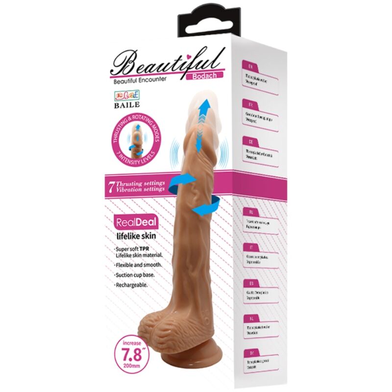 BAILE - BELLE RENCONTRE BODACH VIBRATION ET ROTATION 20 CM - Sensualia