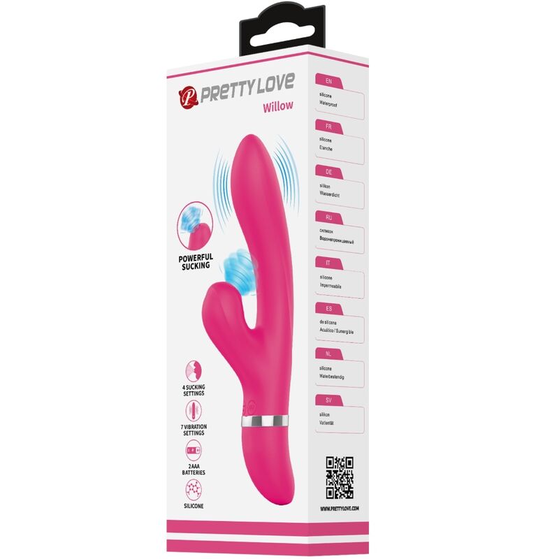 PRETTY LOVE - VIBRATEUR ET VENTOUSE WILLOW RABBIT PRETTY LOVE