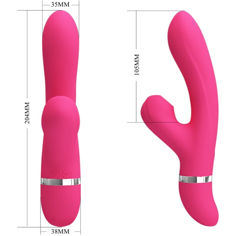 PRETTY LOVE - VIBRATEUR ET VENTOUSE WILLOW RABBIT PRETTY LOVE