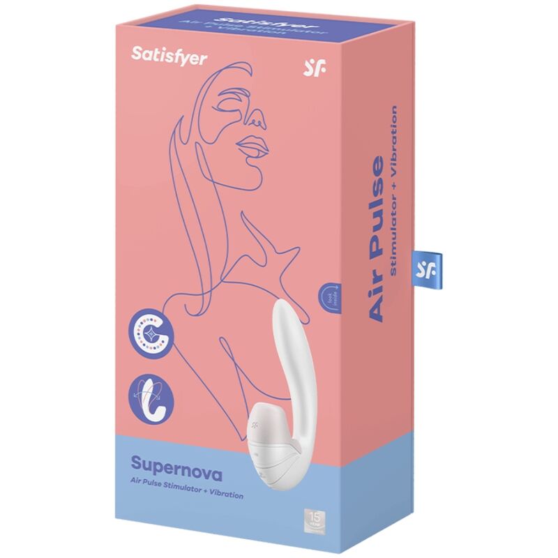 SATISFYER SUPERNOVA ESTIMULADOR Y VIBRADOR - ROSA - Sensualia
