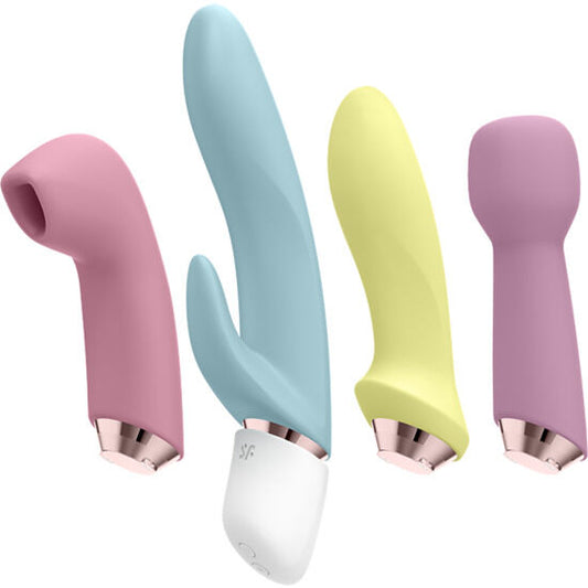 SATISFYER - MARVELOUS FOUR ENSEMBLE VIBRATEUR ET AIR PULSE SATISFYER VIBRATOR