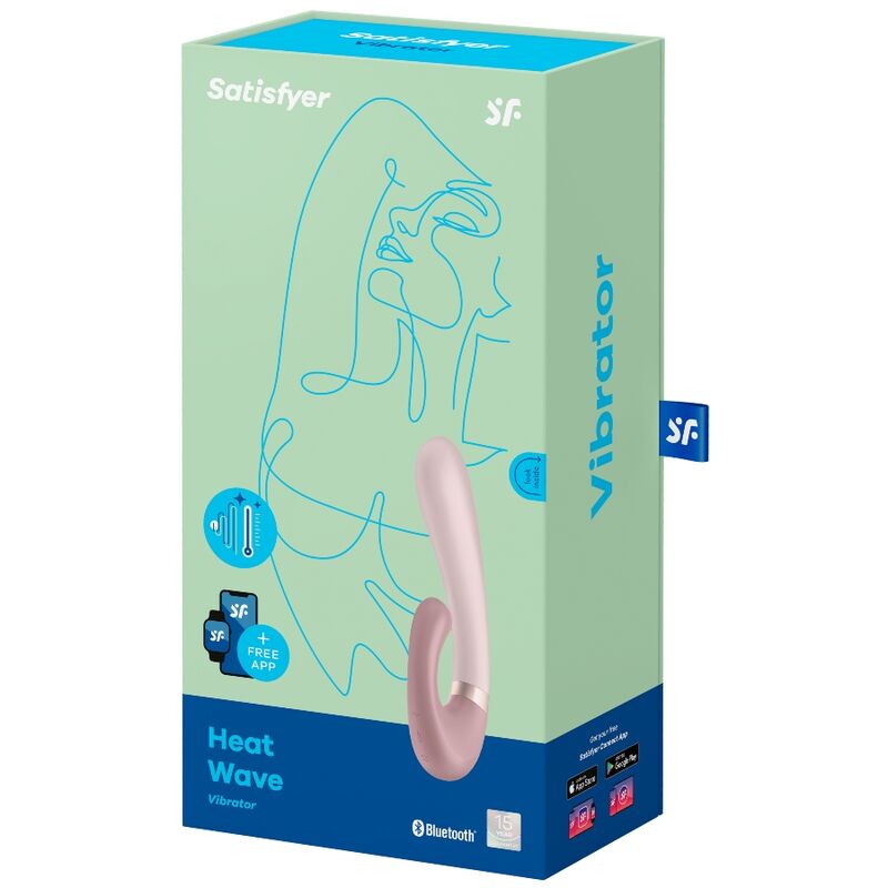 SATISFYER - HEAT WAVE VIBRADOR APP BLANCO - Sensualia