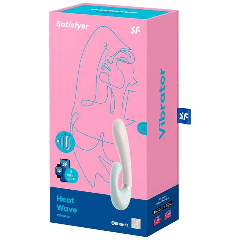 SATISFYER - HEAT WAVE VIBRADOR APP BLANCO - Sensualia