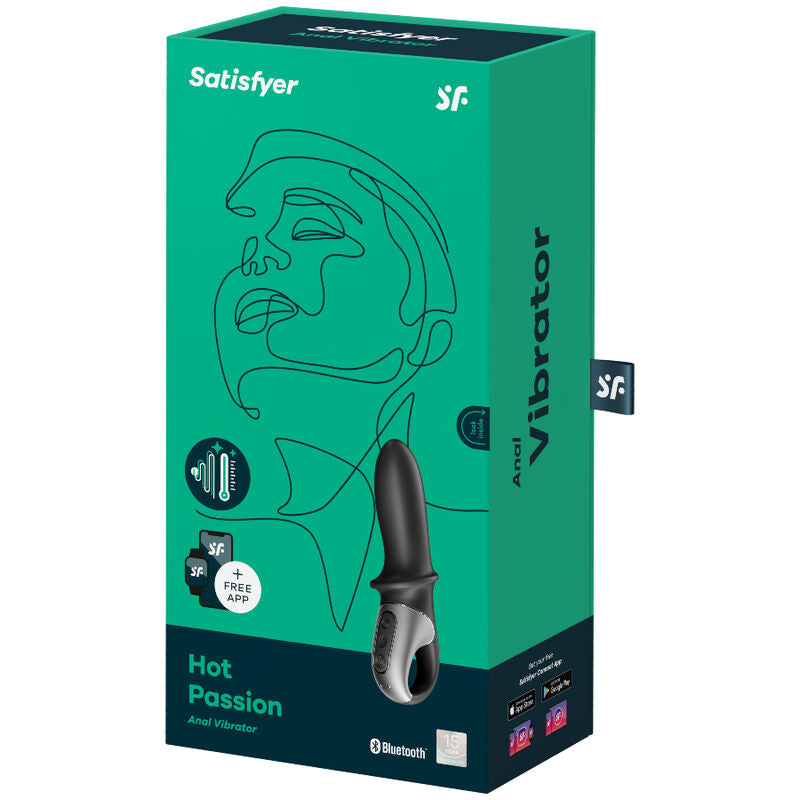 SATISFYER - APPLICATION DE VIBRATEUR ANAL HOT PASSION NOIR - Sensualia