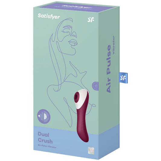 SATISFYER - VIBRATEUR  IMPULSIONS AIR DUAL CRUSH - Sensualia