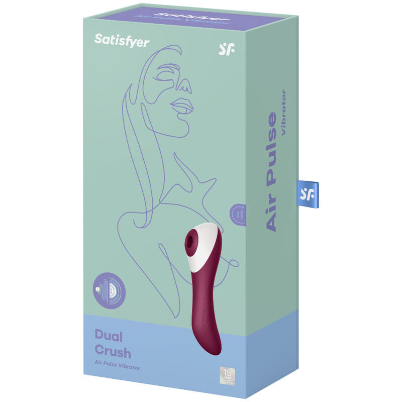 Satisfyer Dual Crush – Stimulateur clitoridien à ondes de pression et vibrations - Sensualia