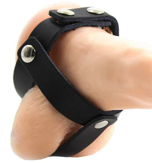 CAGE À BALLES EN CUIR OHMAMA FETISH - Sensualia