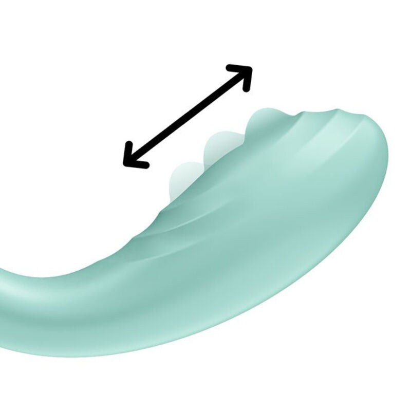 SATISFYER - VIBRATEUR SPOT G RRROLLING PLEASURE VERT - Sensualia