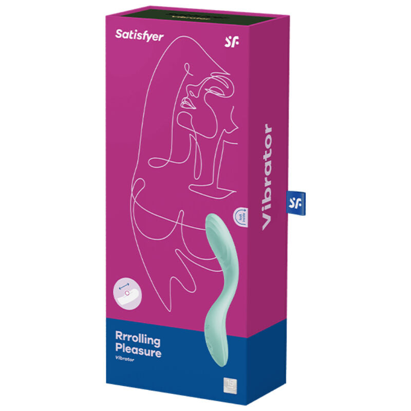 SATISFYER - VIBRATEUR SPOT G RRROLLING PLEASURE VERT - Sensualia
