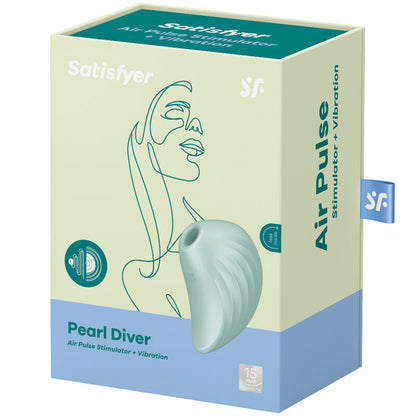 SATISFYER - PEARL DIVER ESTIMULADOR Y VIBRADOR VIOLETA - Sensualia