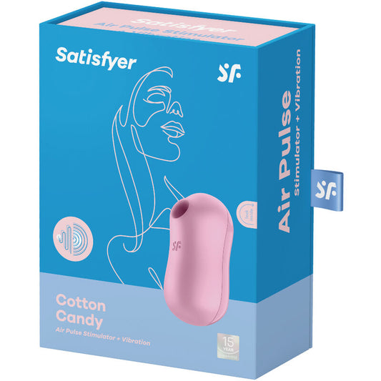 SATISFYER - COTTON CANDY ESTIMULADOR Y VIBRADOR LILA - Sensualia