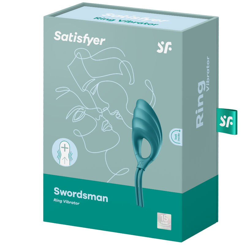 SATISFYER - VIBRATEUR ANNEAU SWORDSMAN VERT - Sensualia