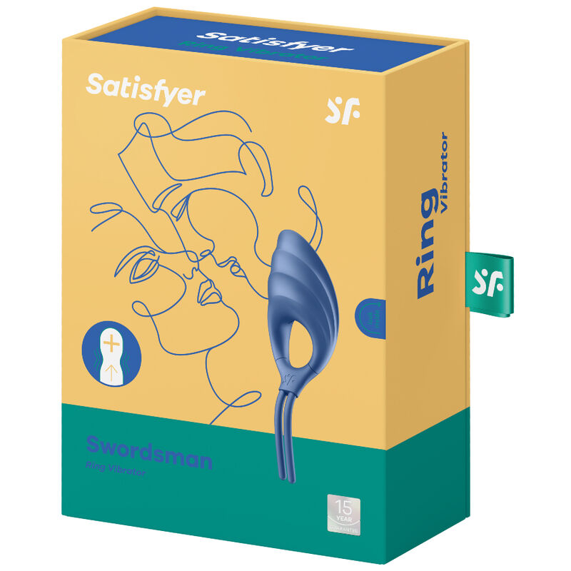 SATISFYER - VIBRATEUR ANNEAU SWORDSMAN VERT - Sensualia