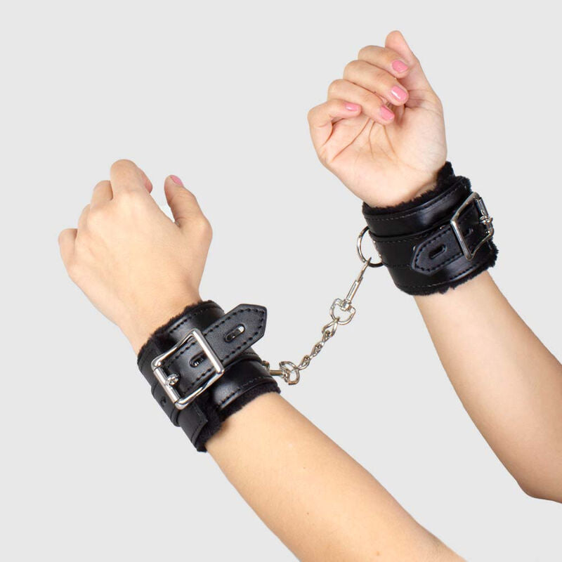 SECRETPLAY - MENOTTES DE BONDAGE NOIRES COLLECTION BDSM - Sensualia