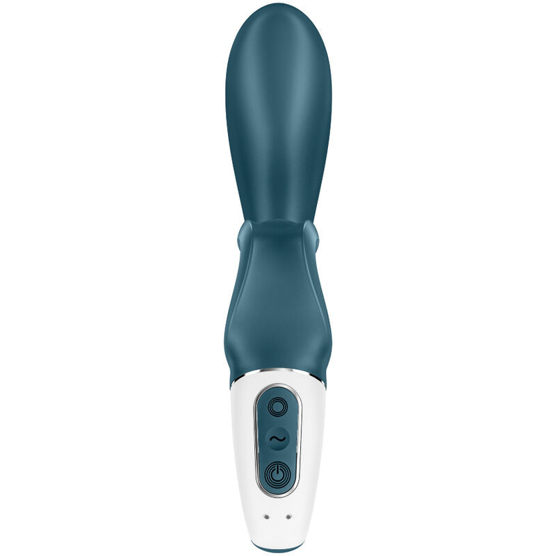 SATISFYER - HUG ME VIBRADOR RABBIT APP AZUL - Sensualia
