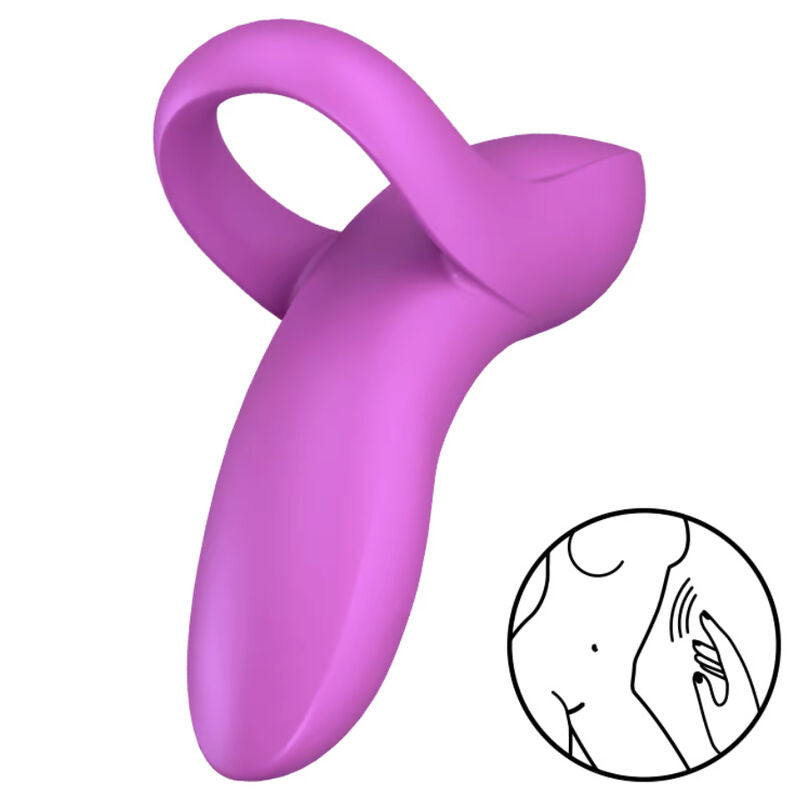 SATISFYER - BOLD LOVER DEDAL VIBRADOR BLANCO - Sensualia