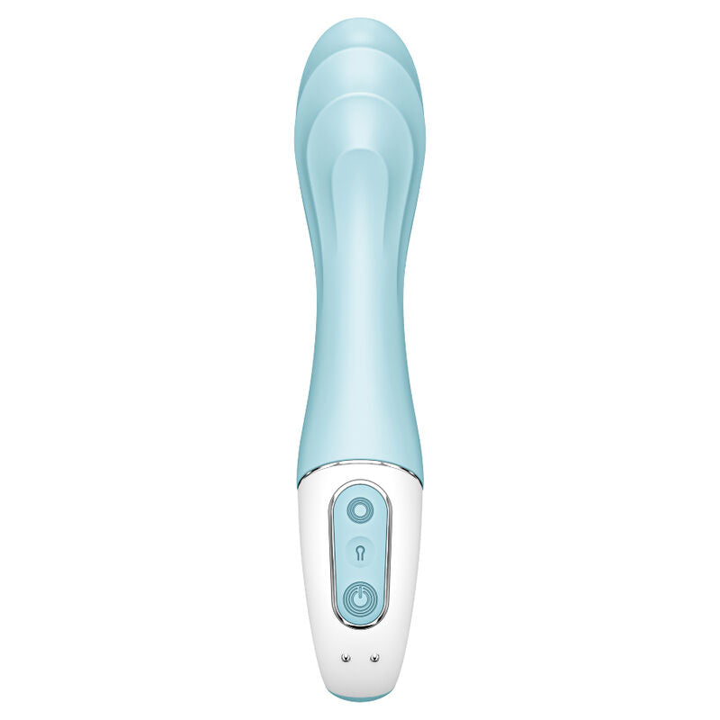 SATISFYER - AIR PUMP VIBRATOR 5+ APP GONFLABLE G-SPOT VIBRATOR BLEU - Sensualia