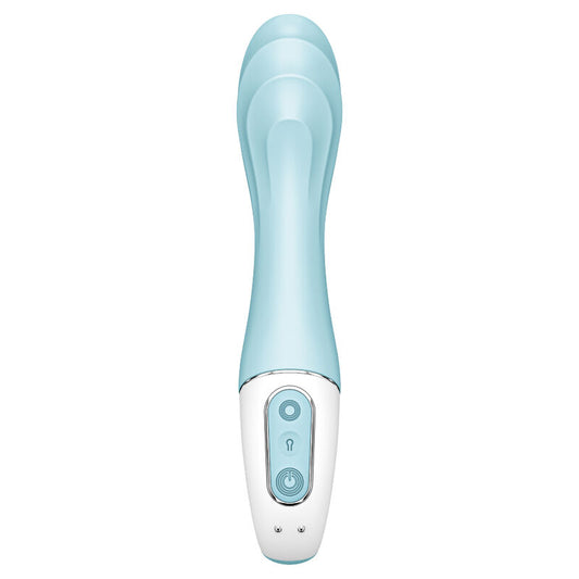 SATISFYER - AIR PUMP VIBRATOR 5+ APP GONFLABLE G-SPOT VIBRATOR BLEU - Sensualia
