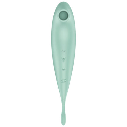 SATISFYER - TWIRLING PRO+ ESTIMULADOR Y VIBRADOR APP VERDE - Sensualia