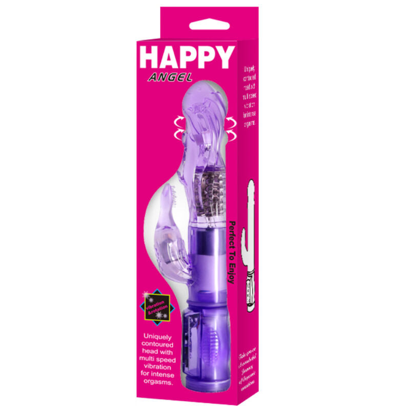 BAILE - MINI ROTATEUR AVEC LAPIN HAPPY ANGEL LILAS - Sensualia