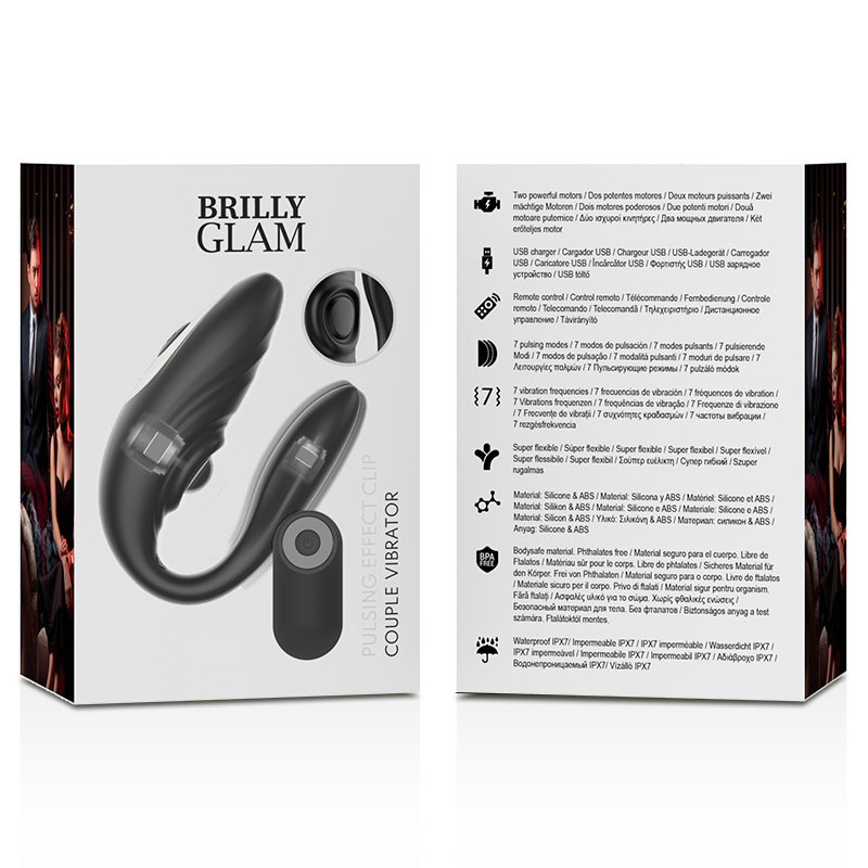 BRILLY GLAM- COUPLE TÉLÉCOMMANDE À IMPULSIONS ET VIBRANTES - Sensualia