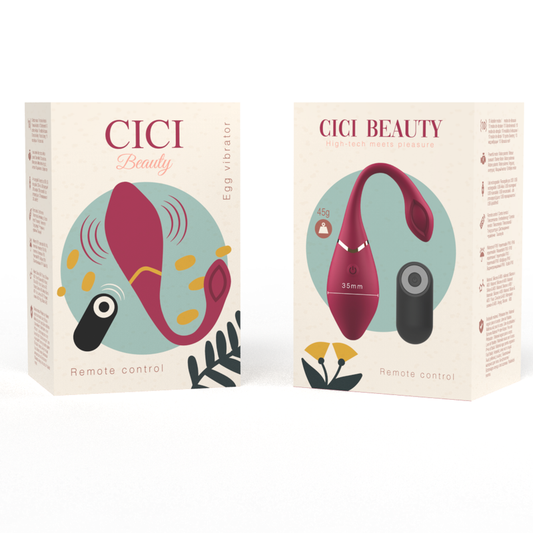 CICI BEAUTY - PREMIUM SILICONE EGG VIBRATEUR TÉLÉCOMMANDE - Sensualia