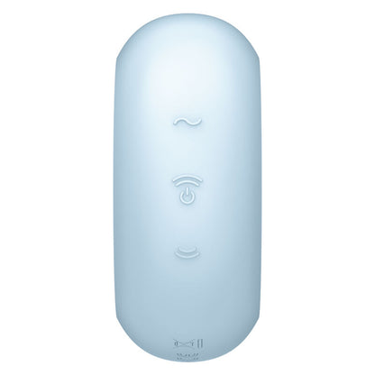 SATISFYER - STIMULATEUR ET VIBRATEUR DOUBLE AIR PULSE PRO TO GO 3 NOIR - Sensualia