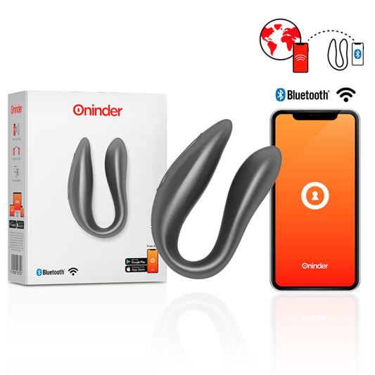 ONINDER - LISBOA G-SPOT & CLITORAL STIMULATEUR NOIR - APPLICATION GRATUITE - Sensualia