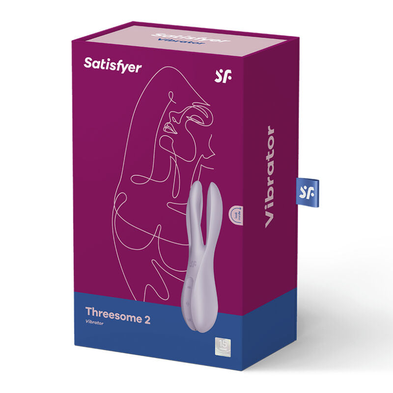 SATISFYER - VIBRATEUR THREESOME 2 NOIR - Sensualia