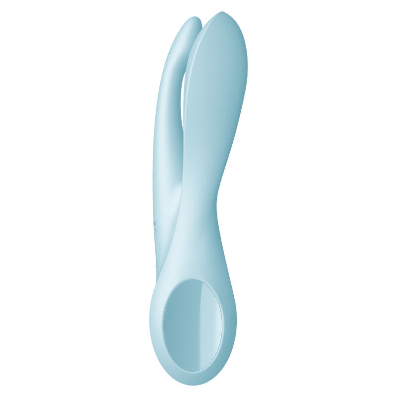 SATISFYER - VIBRATEUR THREESOME 1 BLEU - Sensualia