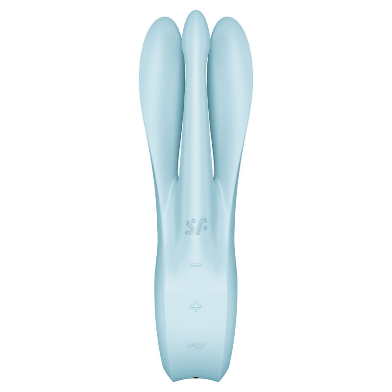 SATISFYER - VIBRATEUR THREESOME 1 BLEU - Sensualia