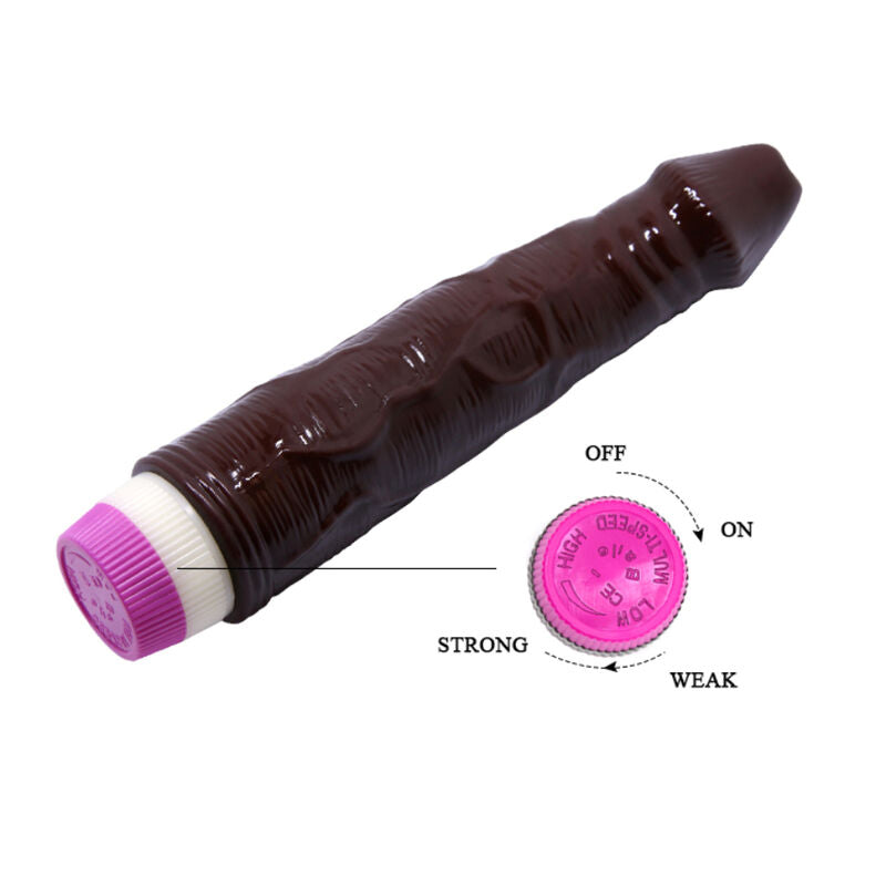 BAILE - VIBRATEUR VAGUES DE PLAISIR 23 CM MARRON - Sensualia